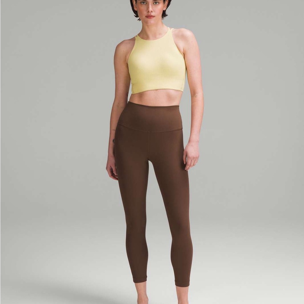 🍋 NWT lululemon Ribbed Aligns 25”